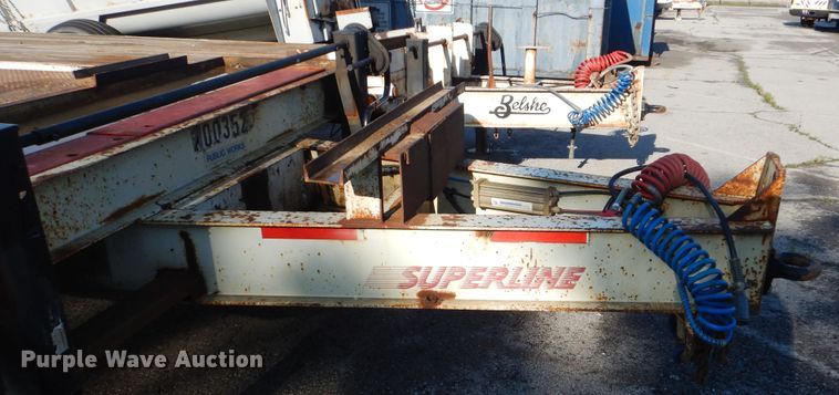 image for item GY9839 1993 Superline DD10 equipment trailer