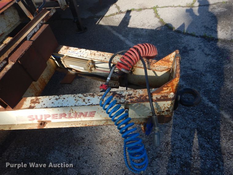 image for item GY9839 1993 Superline DD10 equipment trailer