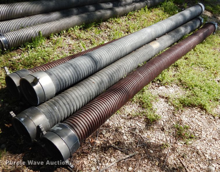 image for item HT9200 (4) 10'L x 6" diameter hard suction hoses