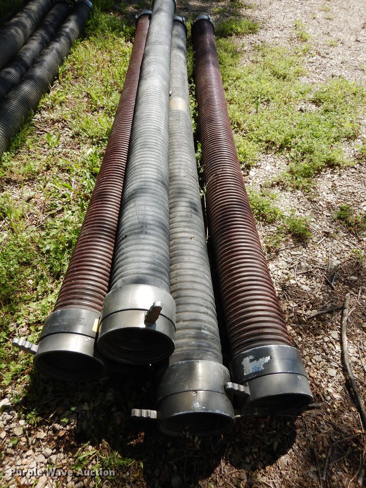 image for item HT9200 (4) 10'L x 6" diameter hard suction hoses