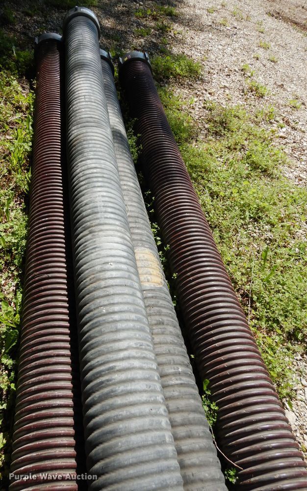 image for item HT9200 (4) 10'L x 6" diameter hard suction hoses