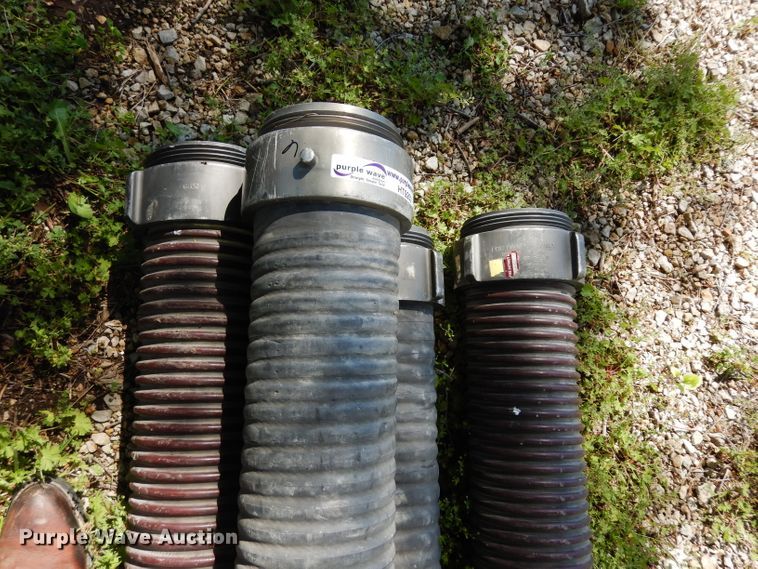 image for item HT9200 (4) 10'L x 6" diameter hard suction hoses