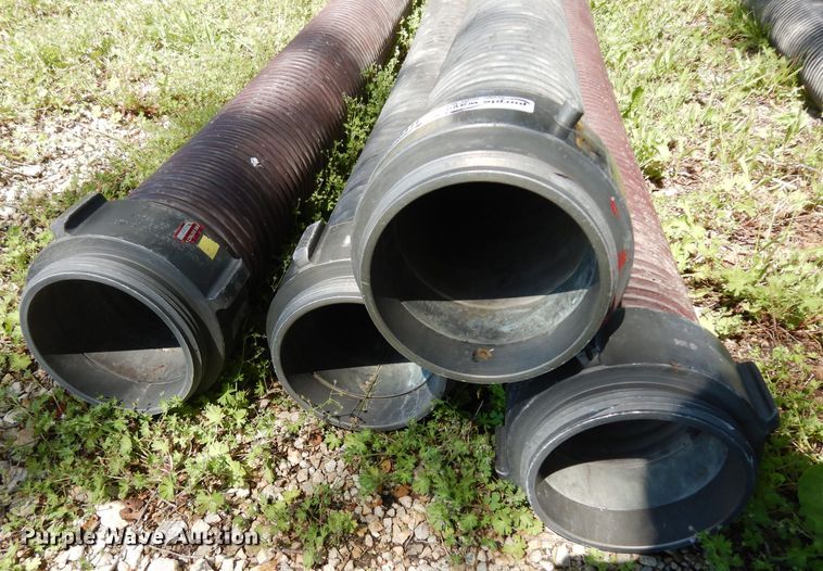 image for item HT9200 (4) 10'L x 6" diameter hard suction hoses