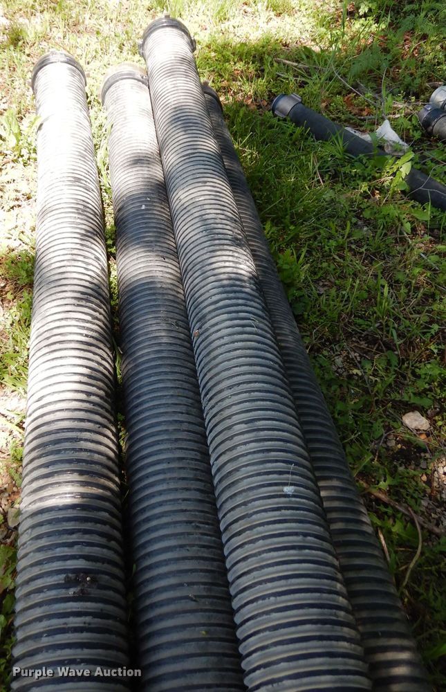 image for item HT9201 (4) 10'L x 4.5" diameter hard suction hoses