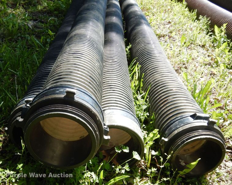 image for item HT9201 (4) 10'L x 4.5" diameter hard suction hoses