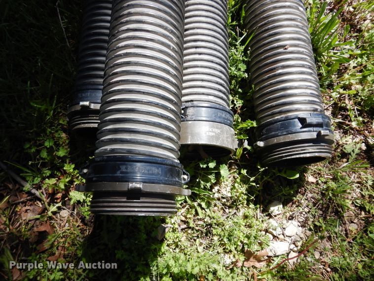 image for item HT9201 (4) 10'L x 4.5" diameter hard suction hoses