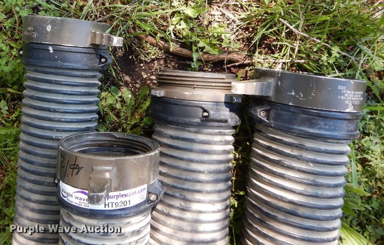 image for item HT9201 (4) 10'L x 4.5" diameter hard suction hoses