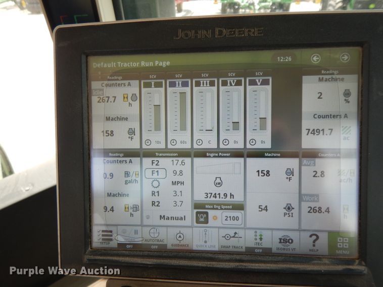 image for item DH2467 2015 John Deere 9520R 4WD tractor