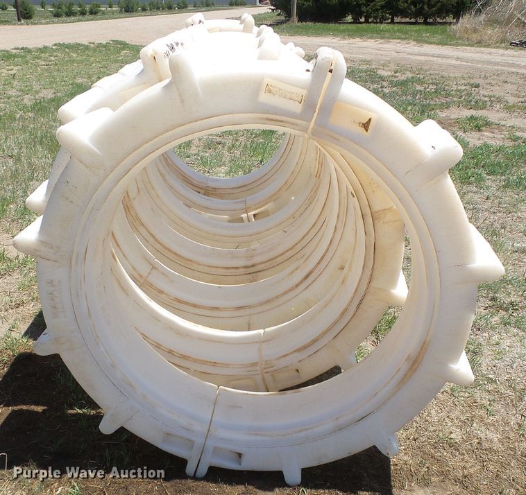 (7) Mach II 11.2x38 poly irrigation wheels in Sublette, KS Item DH4917 sold Purple Wave