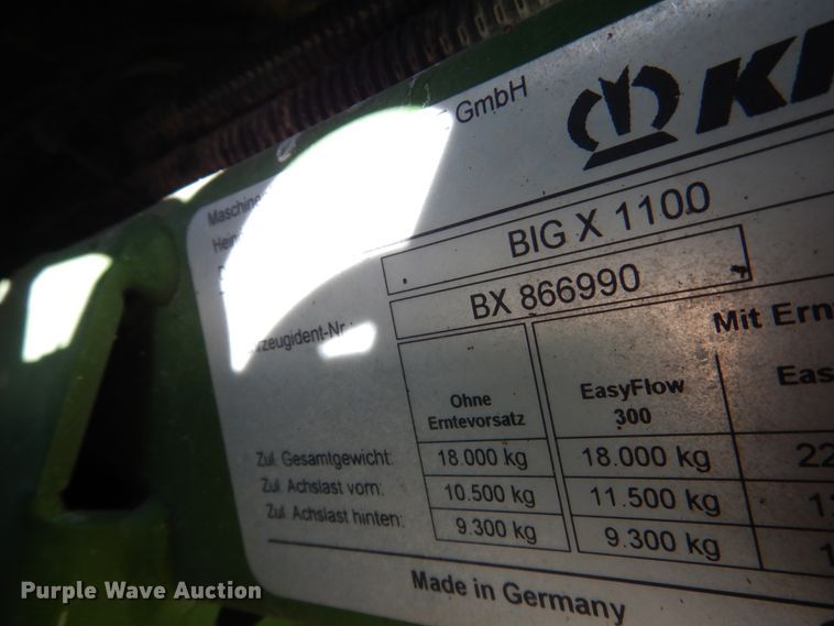 image for item DI0097 2013 Krone Big X 1100 forage harvester