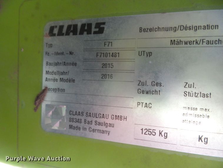 image for item EL9126 Claas Disco 3600FC mower conditioner