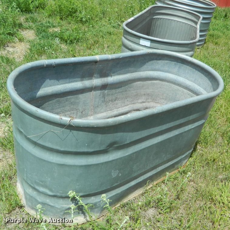 (3) livestock tanks in Bennington, KS Item GE9901 sold Purple Wave