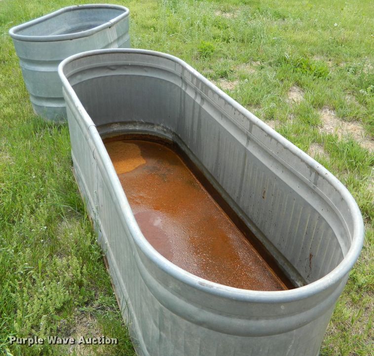 (3) livestock tanks in Bennington, KS Item GE9901 sold Purple Wave