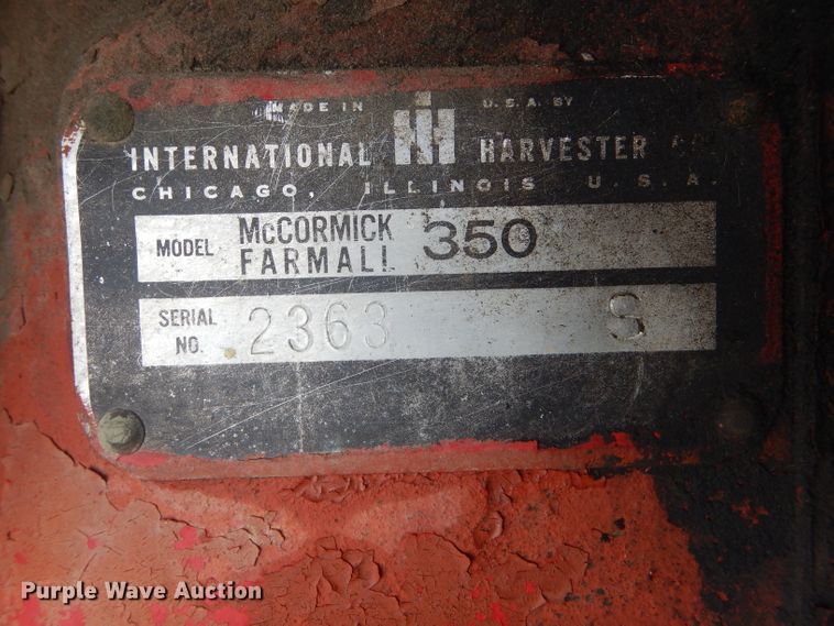 image for item GO9644 Mccormick Farmall 350  tractor