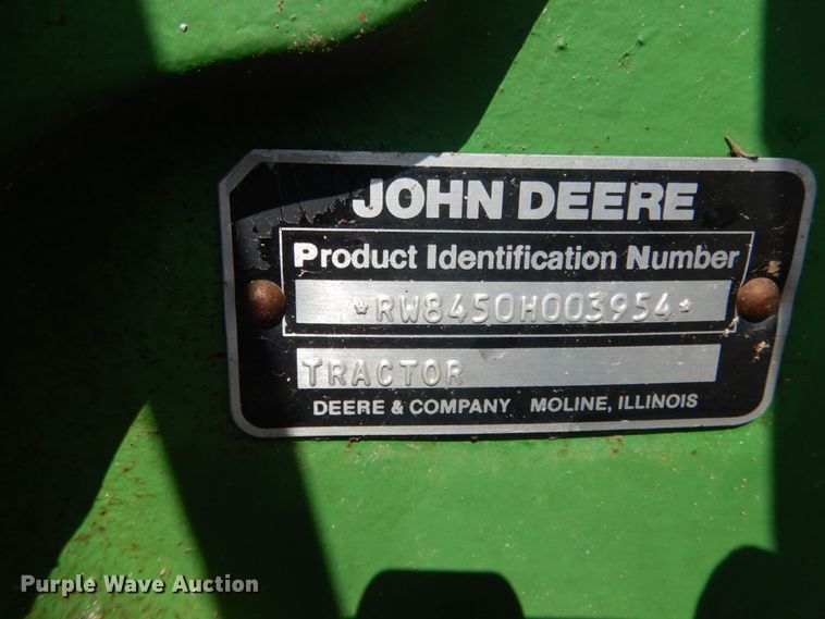 image for item GU9981 1984 John Deere 8450 4WD tractor