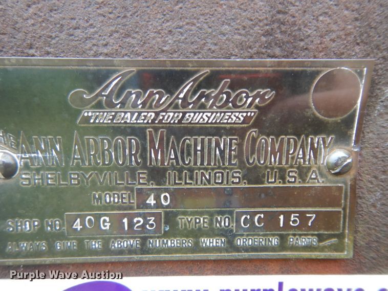 image for item GW9019 Ann Arbor 40 square baler
