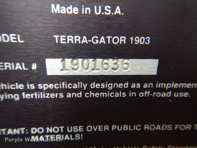 image for item GW9796 Ag-Chem TerraGator 1903 sprayer