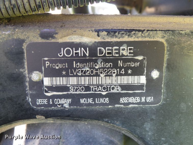 image for item GX9050 2009 John Deere 3720  MFWD tractor