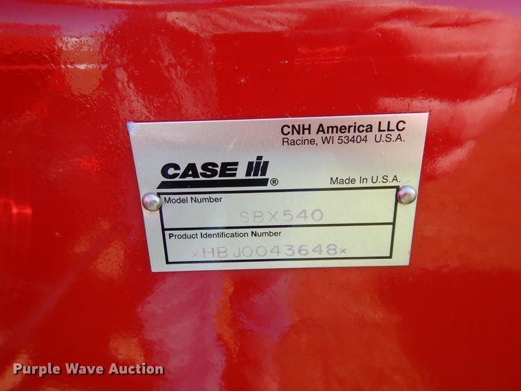 image for item HS9542 2005 Case IH SBX540 small square baler