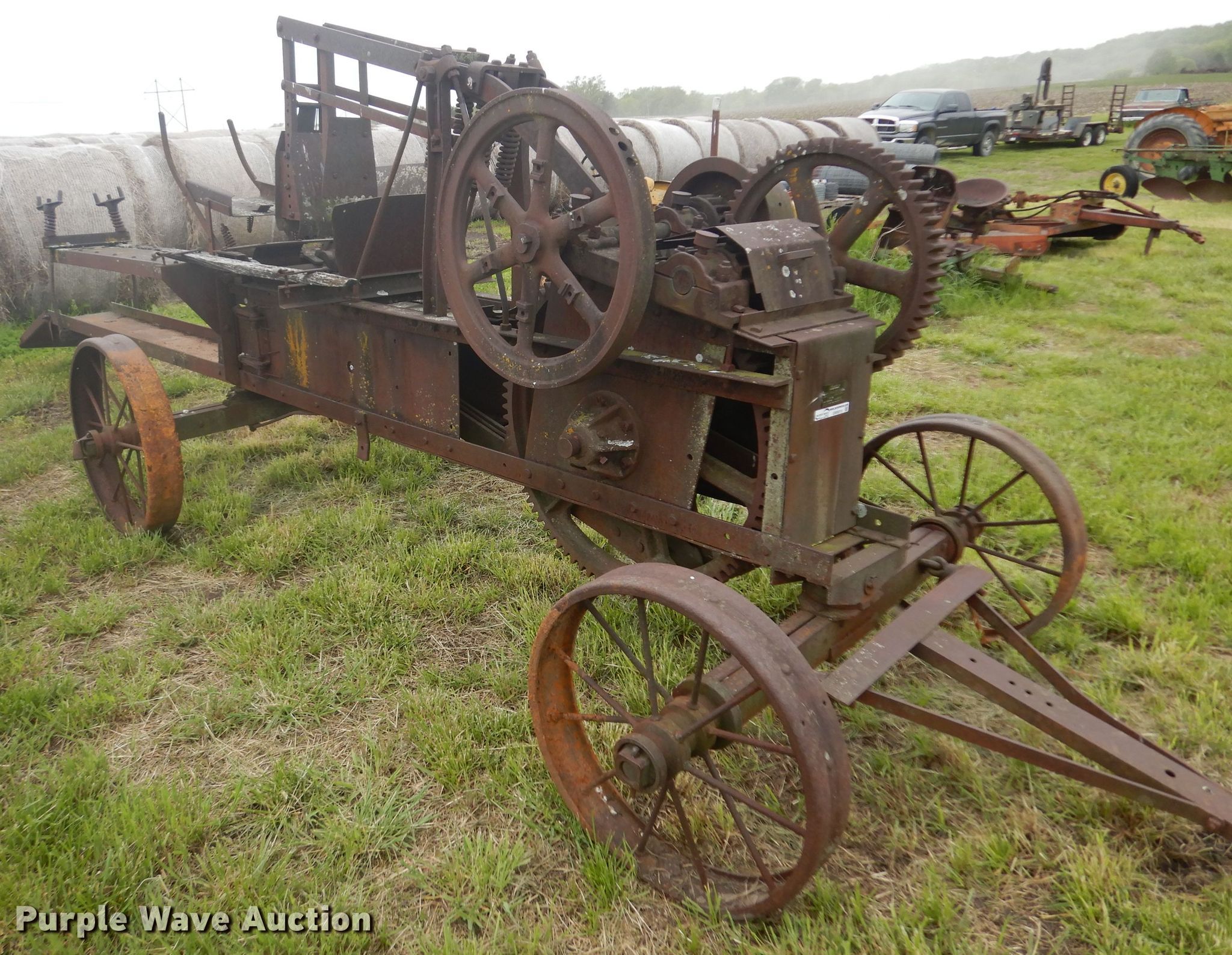 Ann Arbor 40 square baler in Tonganoxie, KS Item GW9019 sold Purple