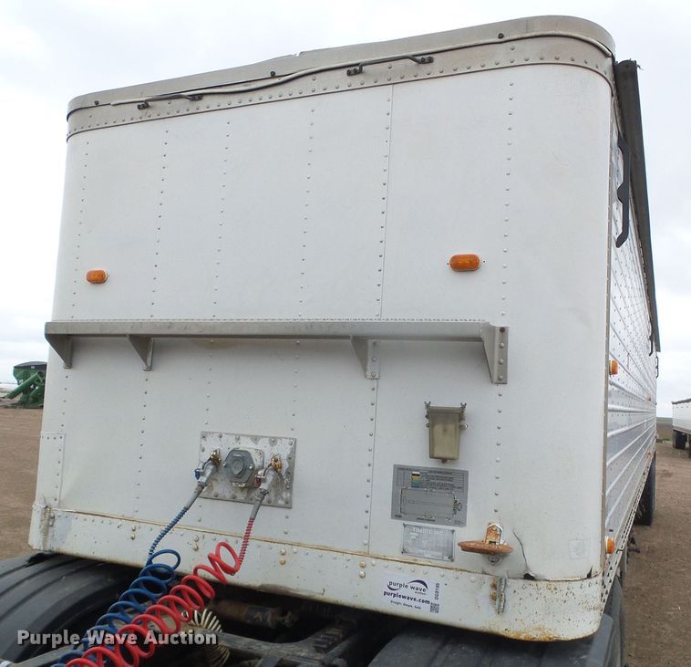image for item DG0195 1985 Timpte double hopper bottom grain trailer
