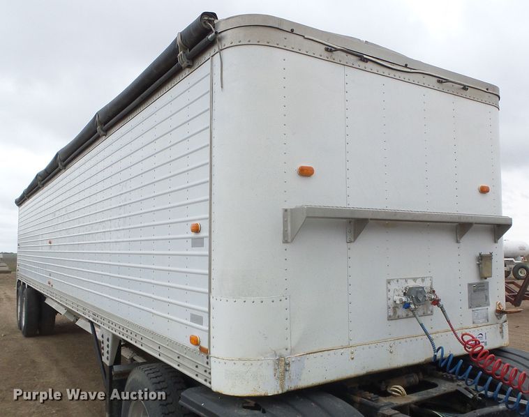 image for item DG0195 1985 Timpte double hopper bottom grain trailer