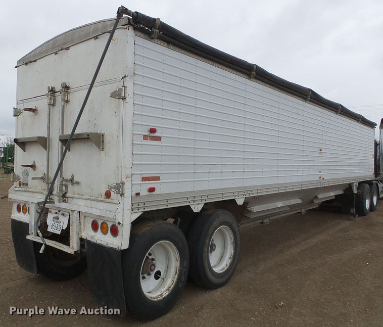 image for item DG0195 1985 Timpte double hopper bottom grain trailer