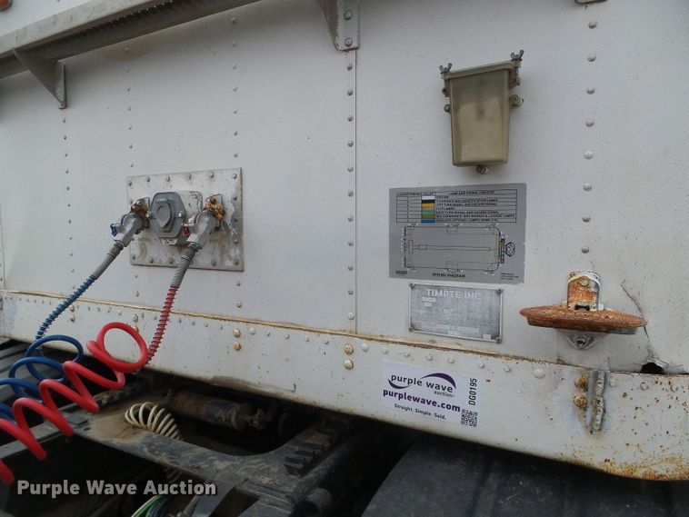 image for item DG0195 1985 Timpte double hopper bottom grain trailer