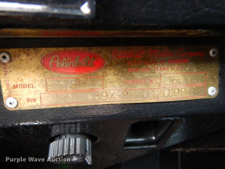 image for item DH2385 1997 Peterbilt 378 semi truck