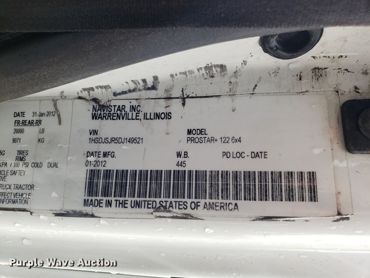 image for item DH5794 2013 International ProStar semi truck