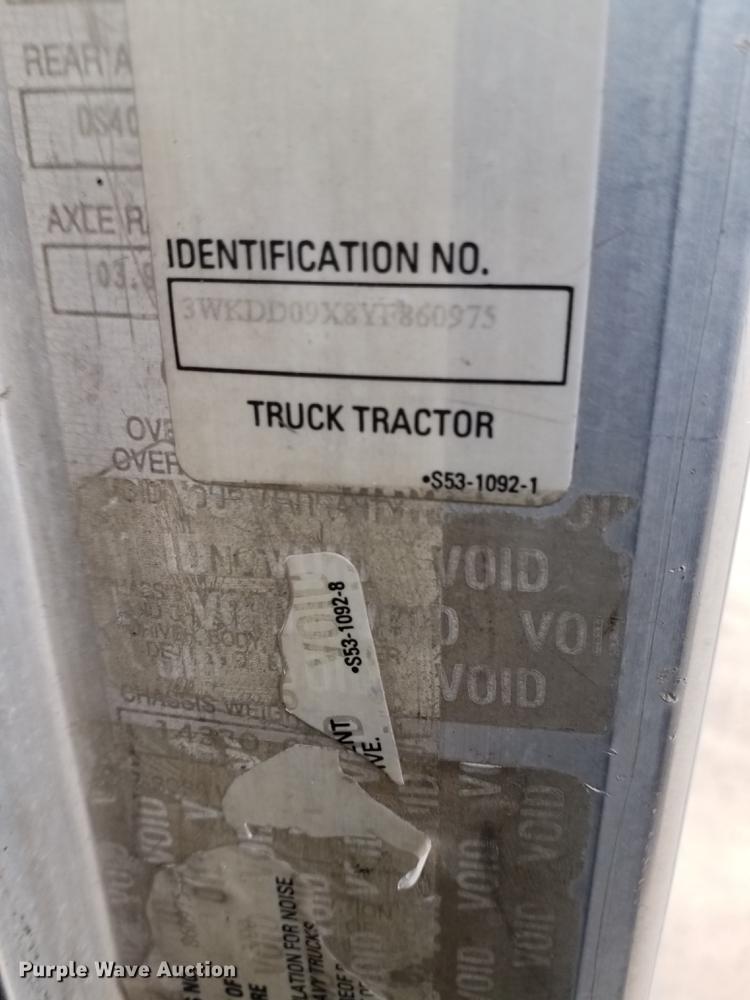 image for item FX9034 2000 Kenworth T800 semi truck