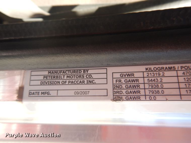 image for item GE9397 2008 Peterbilt 386 semi truck