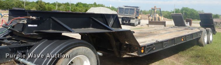 image for item GN9252 1974 Sloan lowboy equipment trailer
