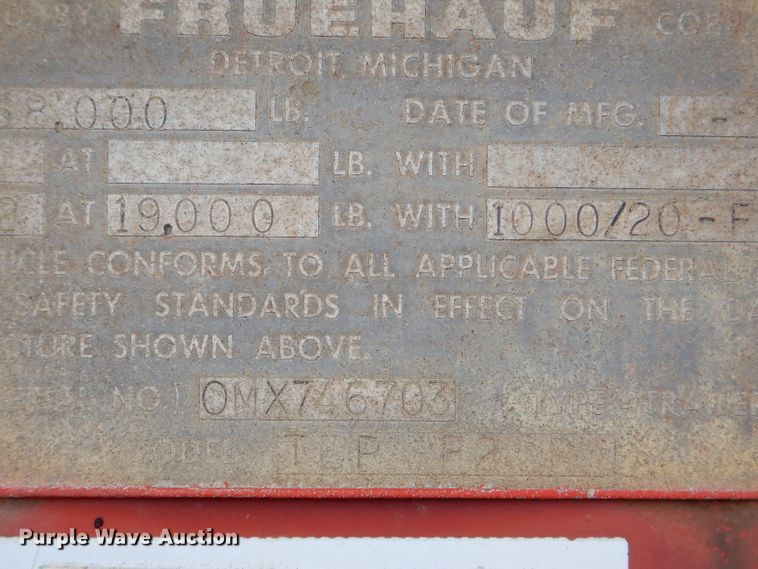 image for item GN9323 1976 Fruehauf tank trailer