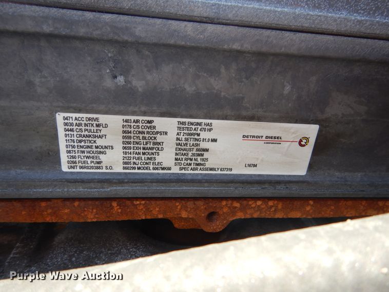 image for item GW9821 2014 Freightliner Coronado glider kit semi truck