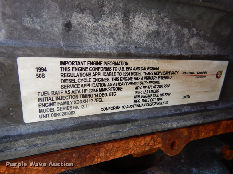 image for item GW9821 2014 Freightliner Coronado glider kit semi truck