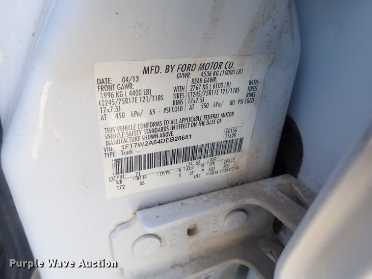 image for item DC3291 2013 Ford F250 Super Duty  Crew Cab pickup truck