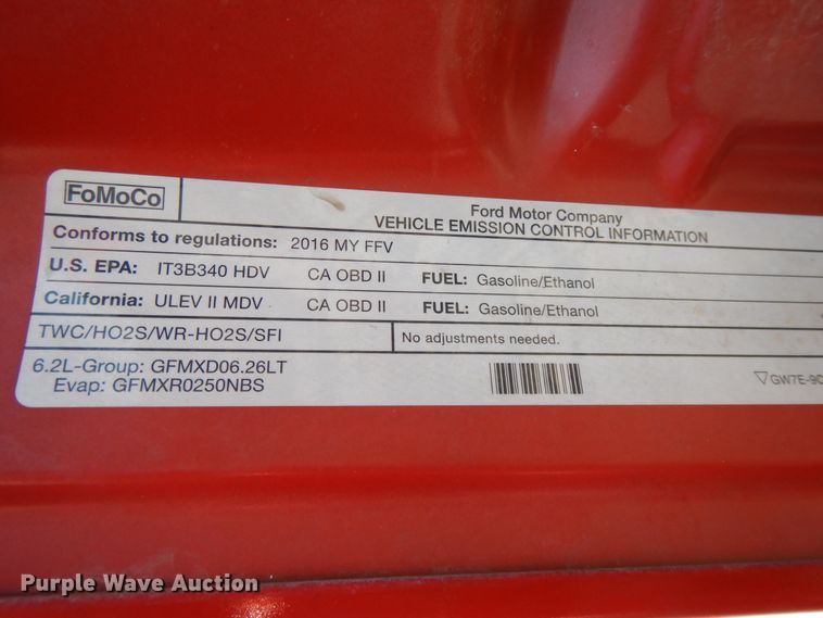 image for item DE5652 2016 Ford F250 Super Duty  Crew Cab pickup truck