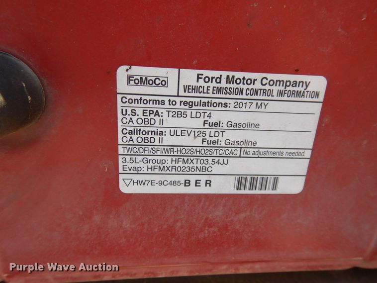 image for item DE5654 2017 Ford F150  SuperCab pickup truck