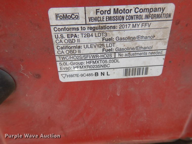 image for item DE5655 2017 Ford F150  SuperCrew pickup truck