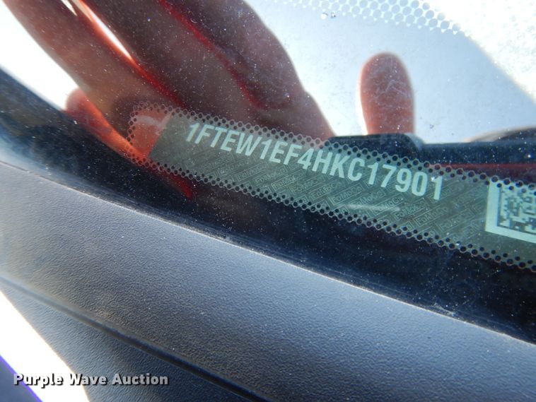 image for item DE5655 2017 Ford F150  SuperCrew pickup truck