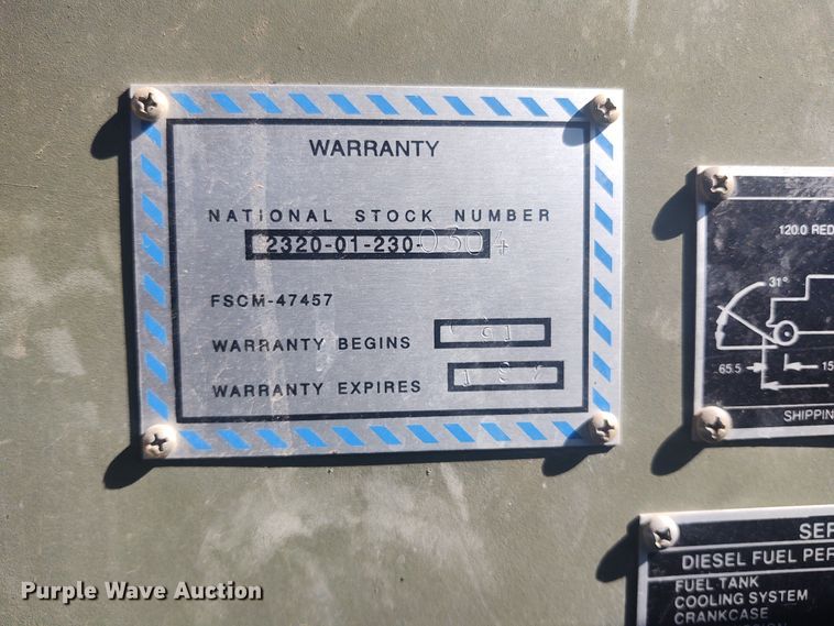 image for item DE6909 1991 Harsco M932A  wrecker truck