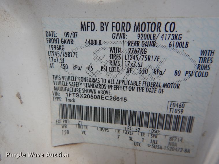 image for item DF3155 2006 Ford F250 Super Duty XL  pickup truck