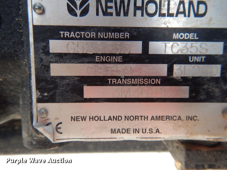 image for item DG5972 2003 New Holland TC35S MFWD tractor