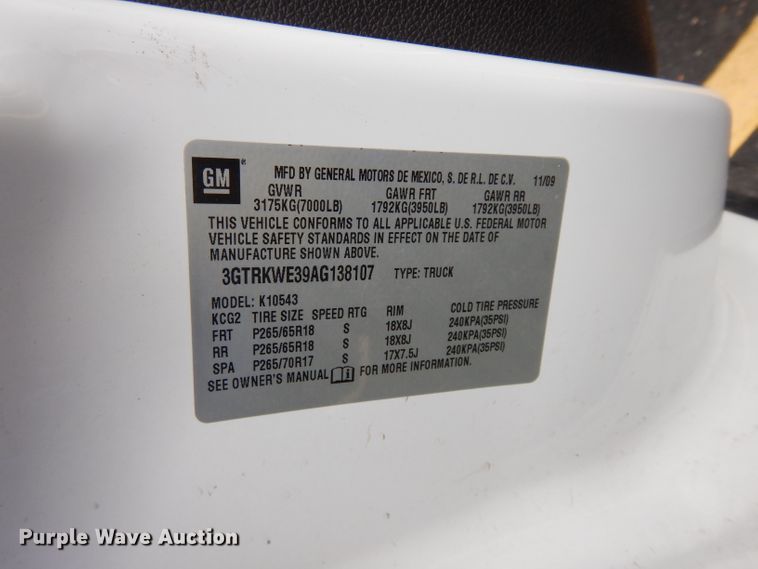 image for item DG6497 2010 GMC Sierra 1500  Crew Cab pickup truck