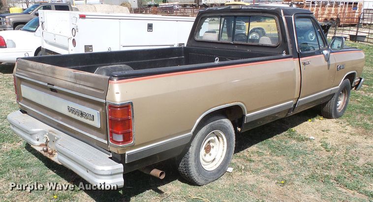 image for item DH4887 1990 Dodge D150  pickup truck