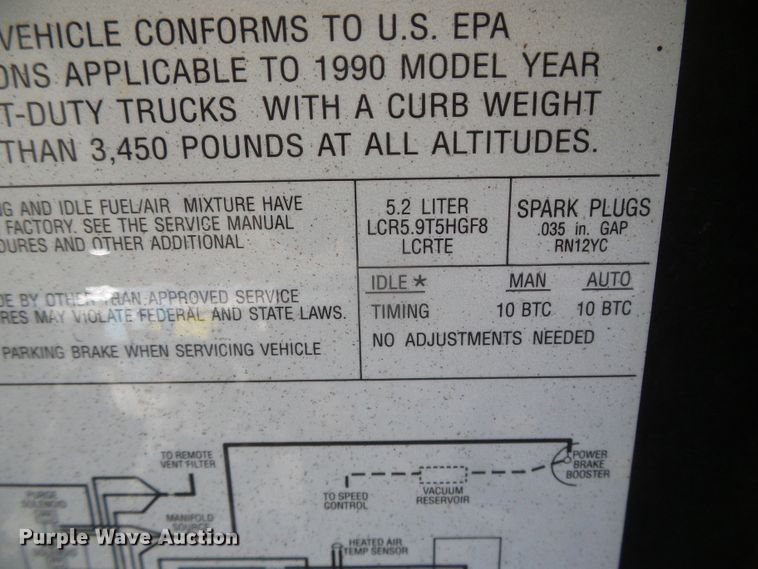 image for item DH4887 1990 Dodge D150  pickup truck