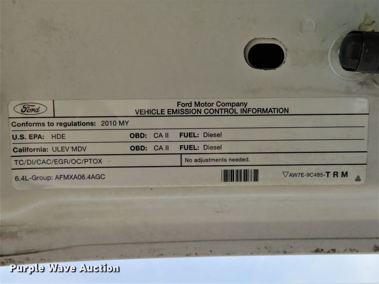 image for item DI2196 2010 Ford F350 Super Duty XL  SuperCab utility bed pickup truck