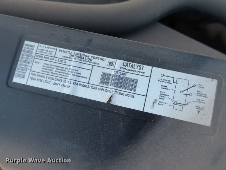 image for item GD9809 2001 Chevrolet Silverado 1500 Ext. Cab pickup truck