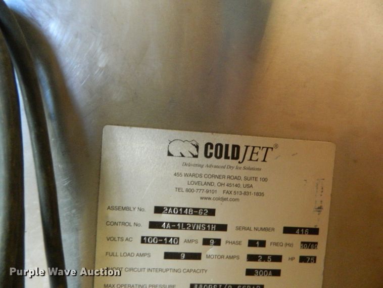 image for item GE9897 2004 Aero 75-DX Cold Jet 2A0148-G2 dry ice blasting machine